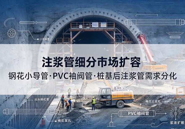 扎兰屯注浆管细分市场扩容，隧道钢花小导管、PVC 袖阀管、桩基后注浆管需求分化